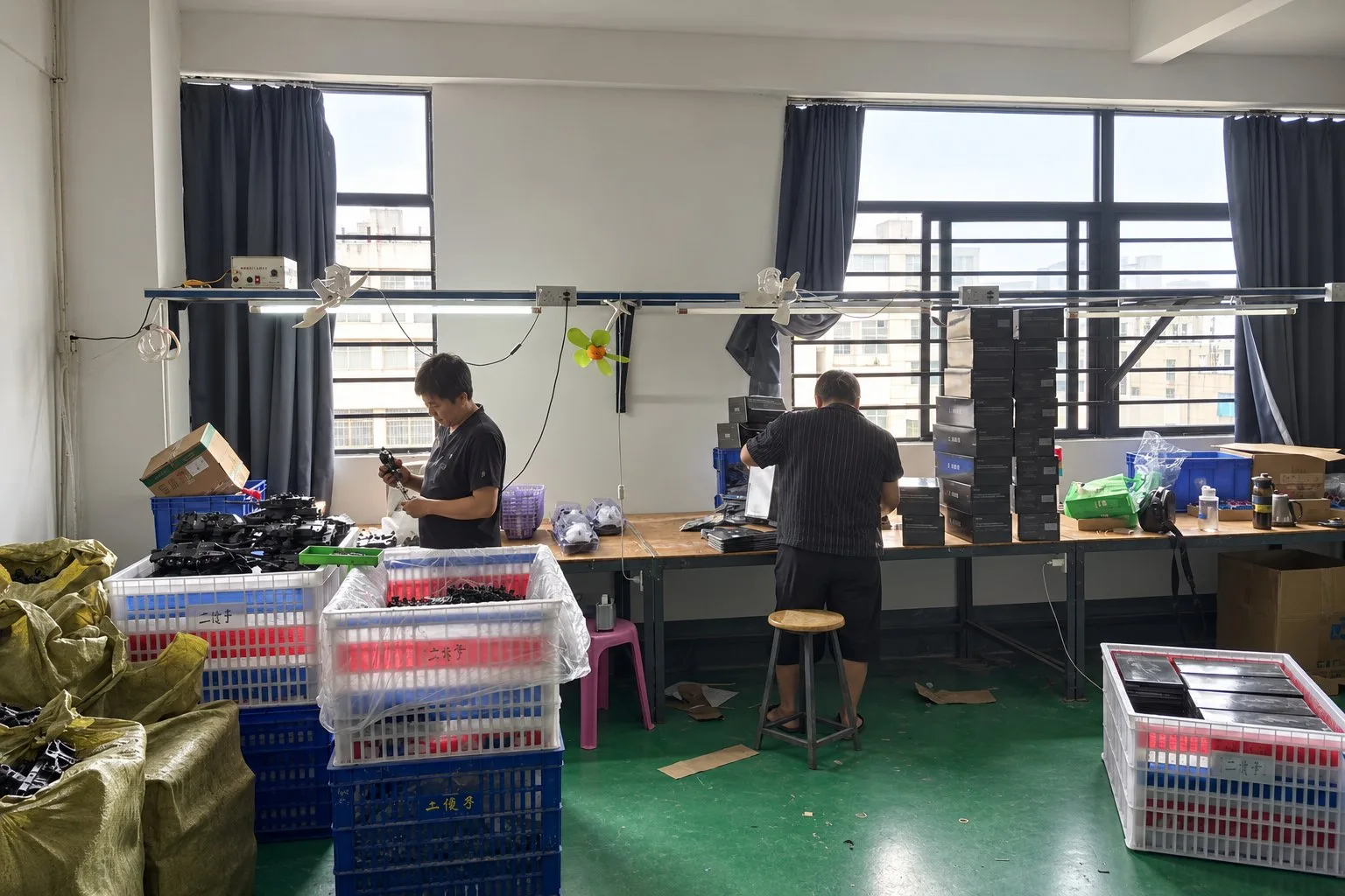 RC toy production at manual workstations