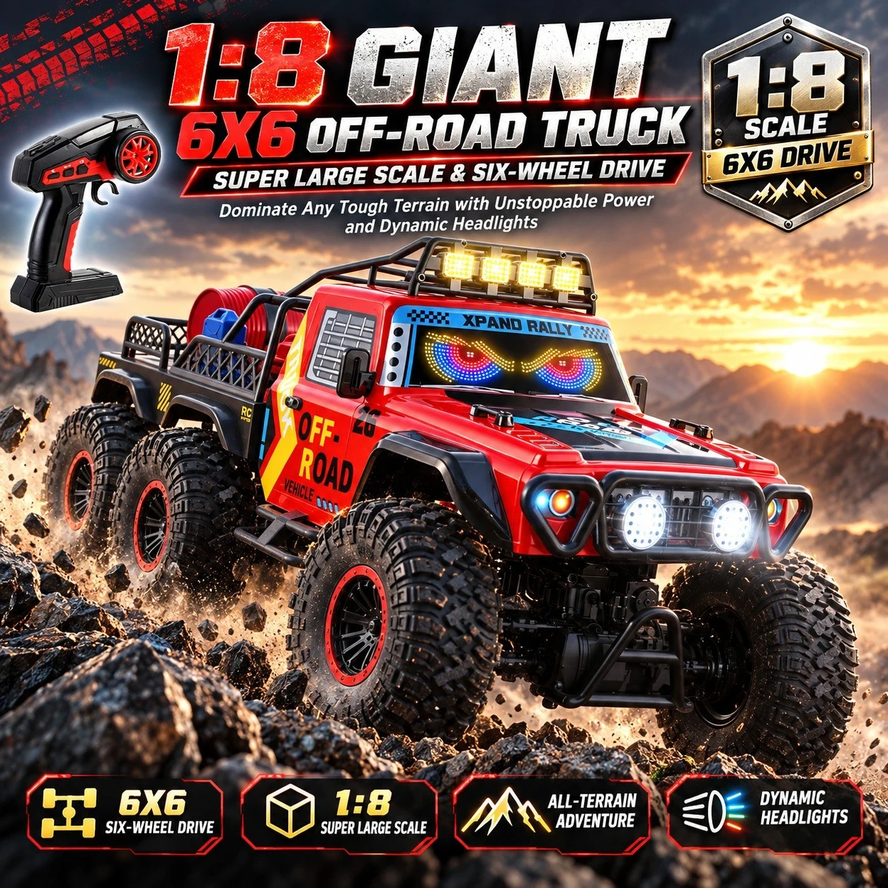 TCS59 6WD Dynamic-Eye Rock Crawler